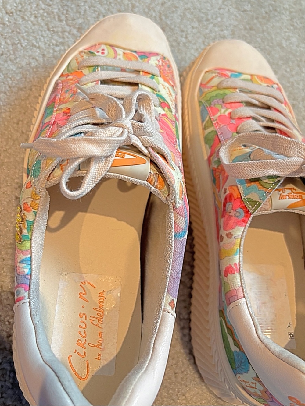 Circus NY by Sam Edelman Tatum Flower Platform Sneakers Size 10 - Picture 8 of 12